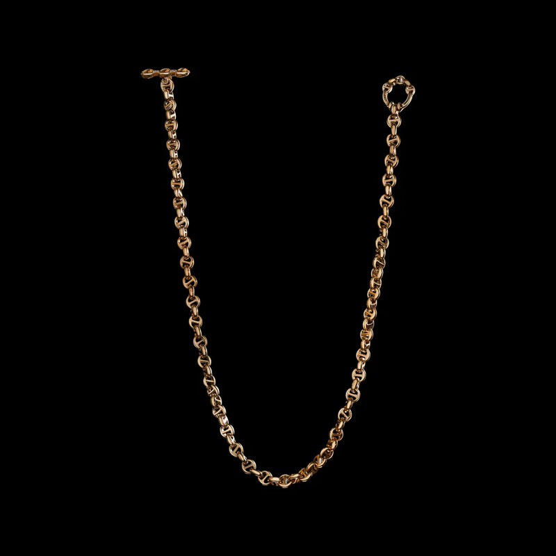 16" 5MM Rose Gold Open Link Necklace