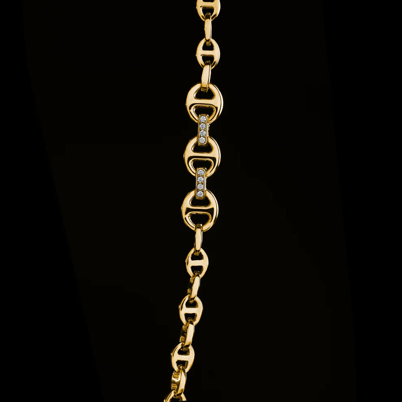 26" 3MM Open Link Necklace in Yellow Gold