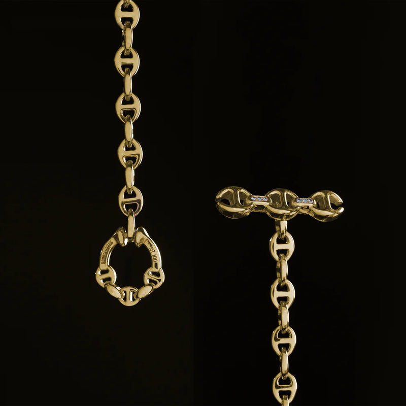 26" 3MM Open Link Necklace in Yellow Gold