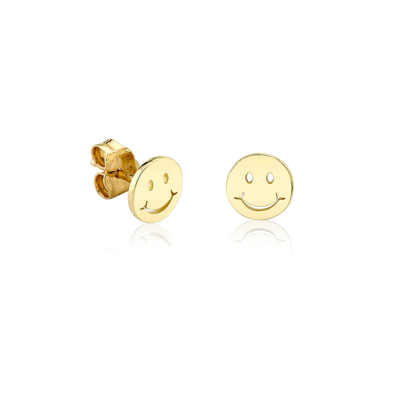 Pure Happy Face Studs