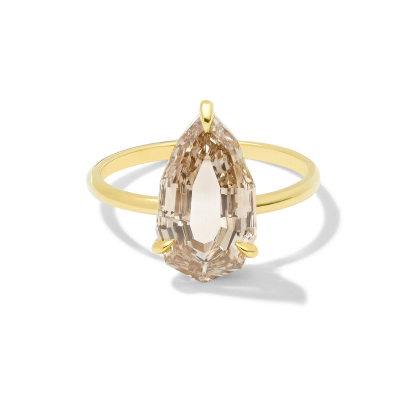 Tea Ring with Pear Shape Diamond