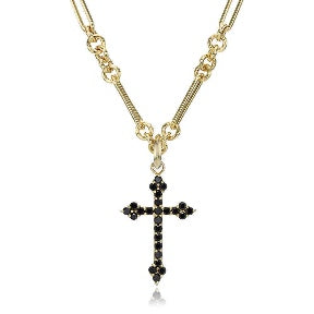 Large Black Diamond Cross