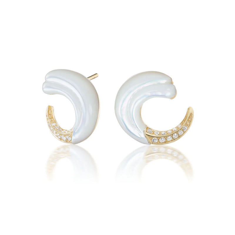 Seashell Crescent Earring