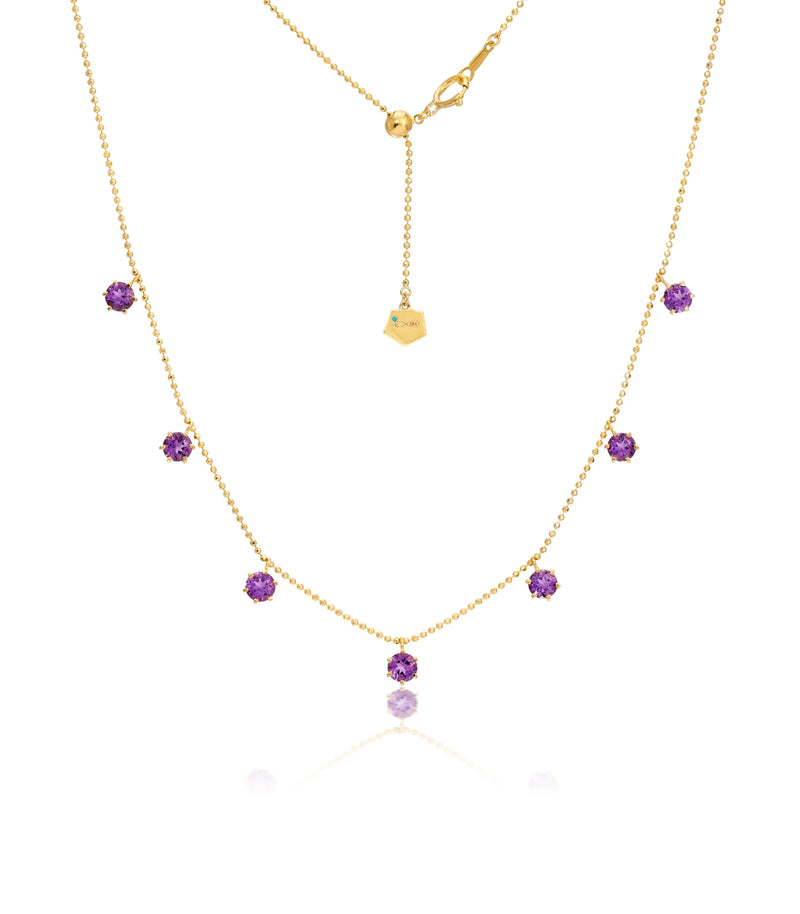 Amethyst Floating Necklace