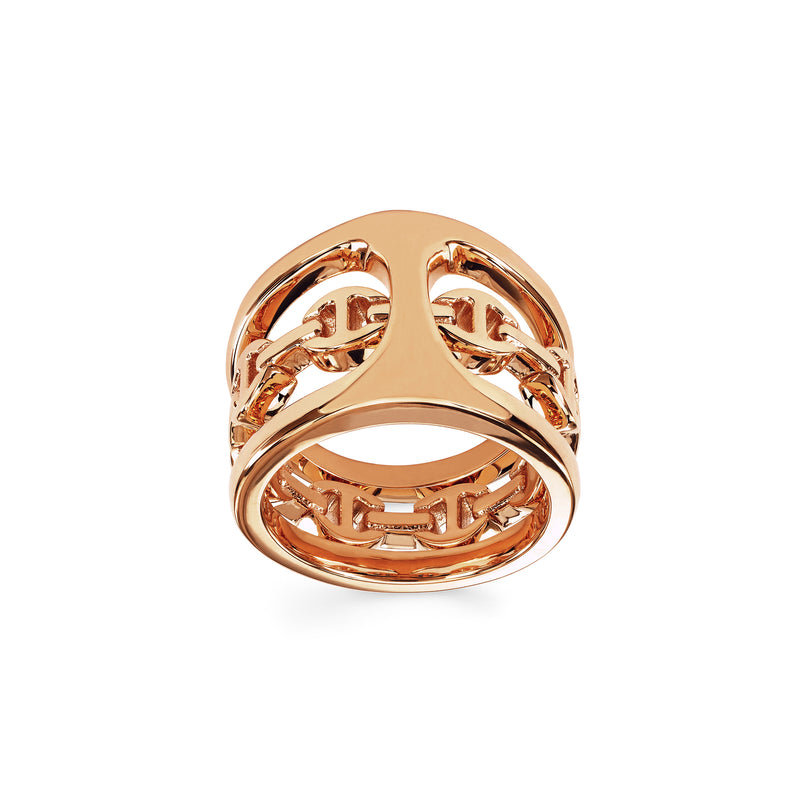 Dame Phantom Clique Ring, Rose Gold