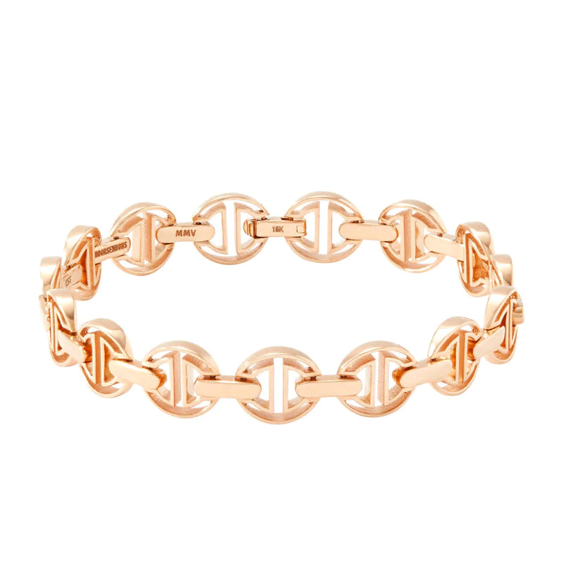 Rose Gold Small Link MMV Bracelet