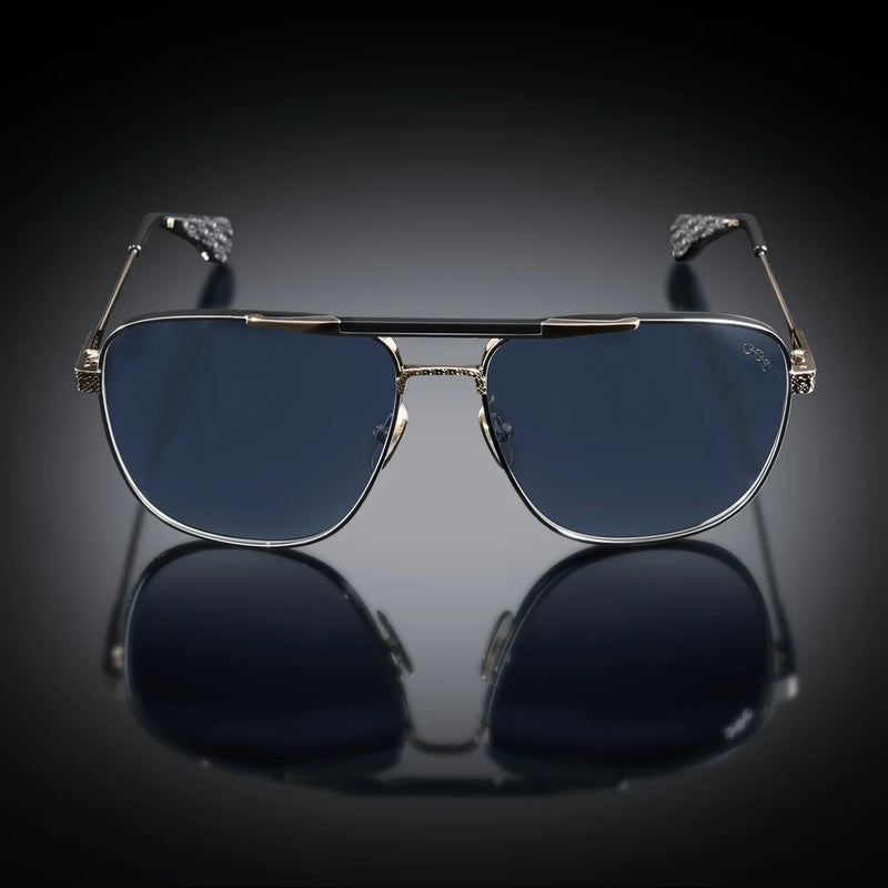 Model XI Sunglasses x Gun Metal White Gold/Black