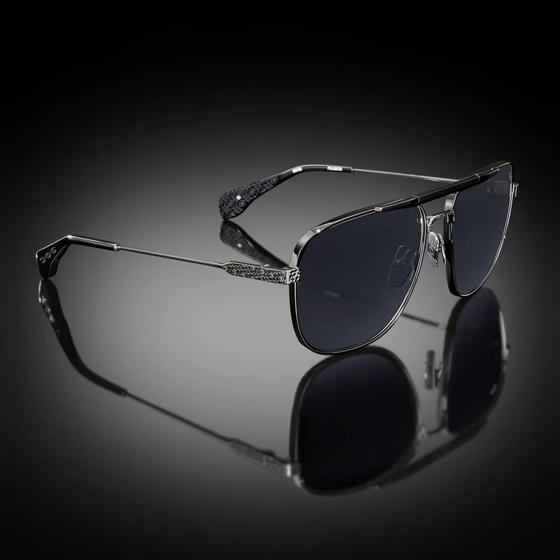 Model XI Sunglasses x Gun Metal/Black Frame