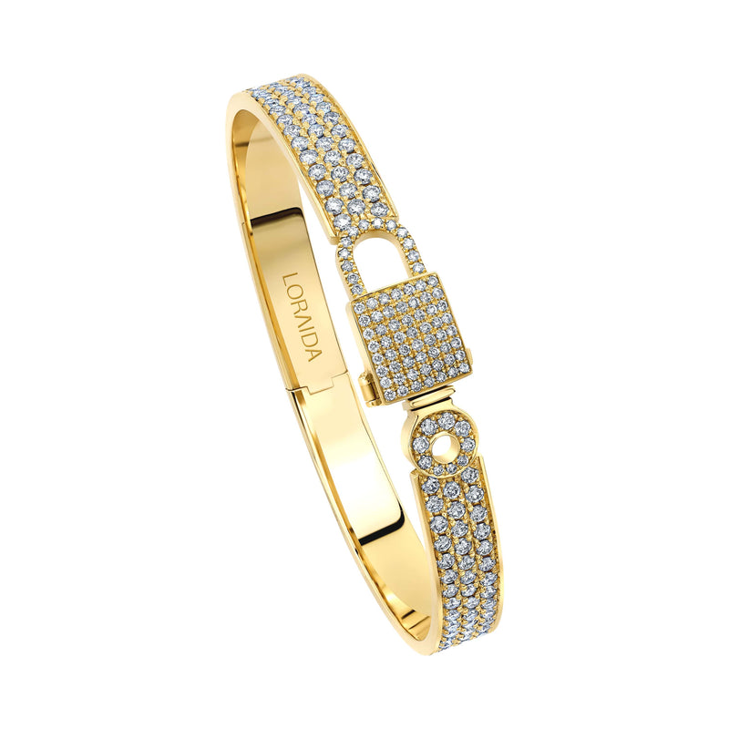 Mega Lock Pave Bangle