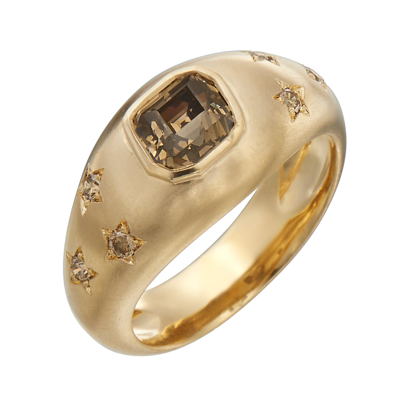 Cosmo Ring with Natural Mod Rhomboid Diamond