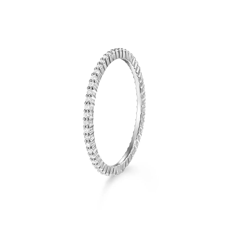 Sadie Eternity Band 1MM White Gold