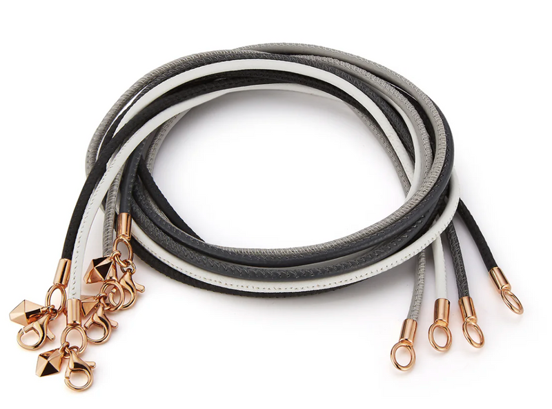 Sydney Grey Leather Cord