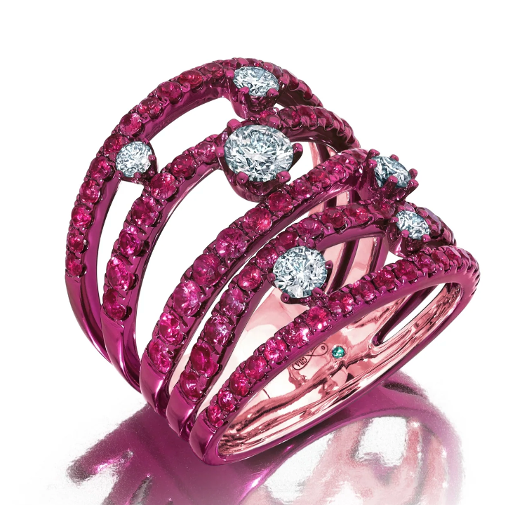 Ruby & Diamond Rio Cage Ring