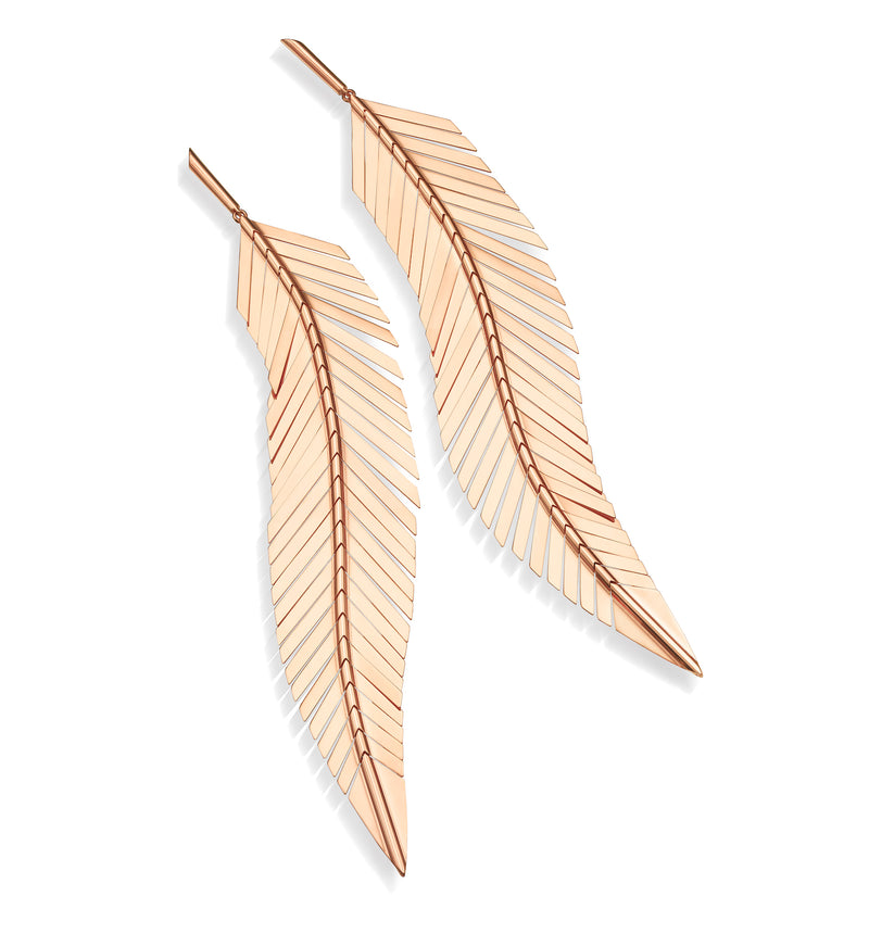 Large Feather Earrings