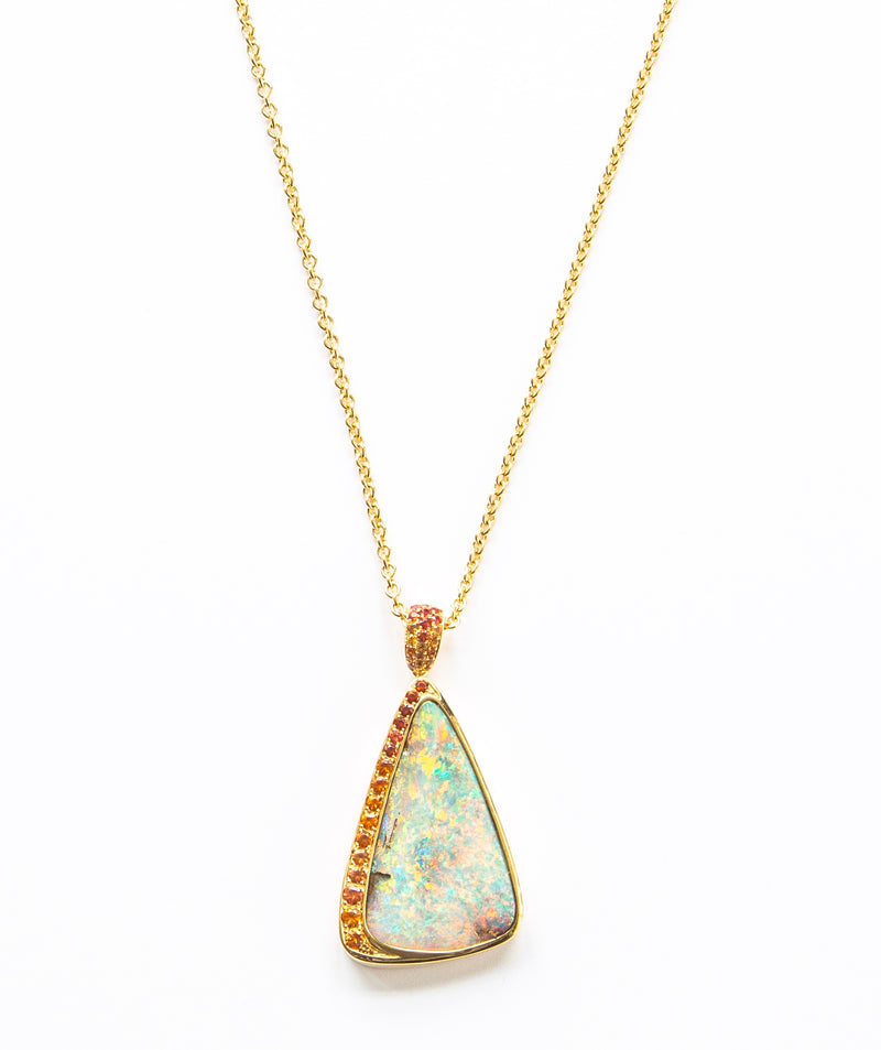 Opal Pastel Sunset Pendant